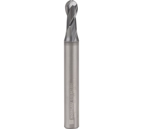 Фреза сферическая VHM 5x10x50x6 мм, Z2, Тип N NORGAU 015662050