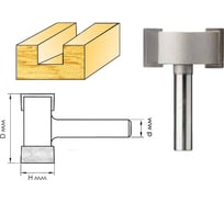 Фреза фальцевая (33x12 мм; хвостовик 8 мм) по дереву Интерскол 2108501203301