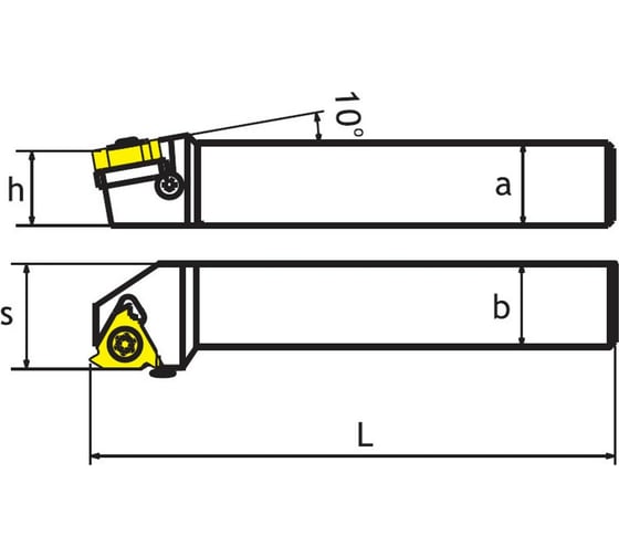Резец резьбовой наружный SWR 2525 M22 SANT 4603390581911