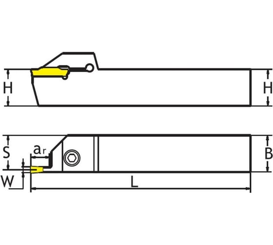 Резец отрезной QEKD 3232 L22 SANT 4603390581669