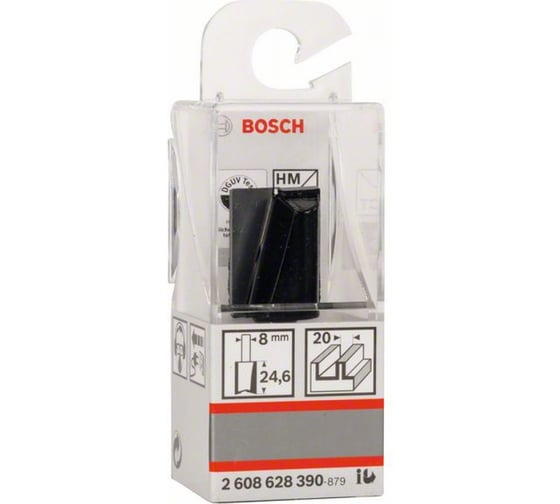 Фреза пазовая прямая (20х25 мм; хвостовик 8 мм) по дереву Bosch 2608628390