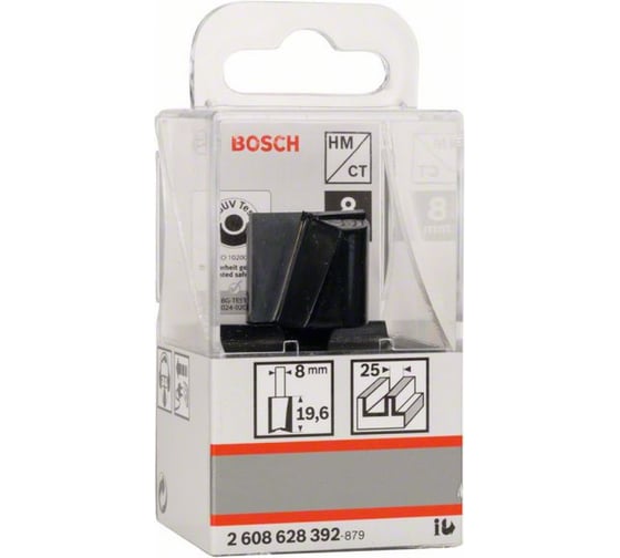 Фреза пазовая прямая (25х20 мм; хвостовик 8 мм) по дереву Bosch 2608628392