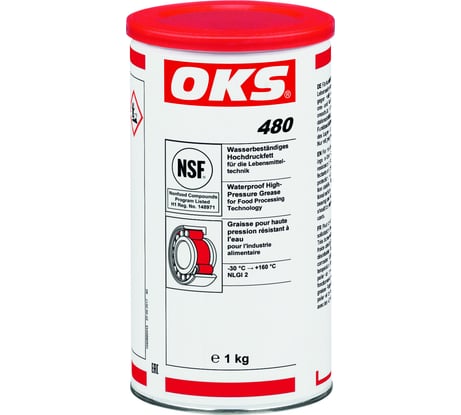 Водостойкая смазка с пищевым допуском для высоких нагрузок OKS 480, банка 1кг 339553