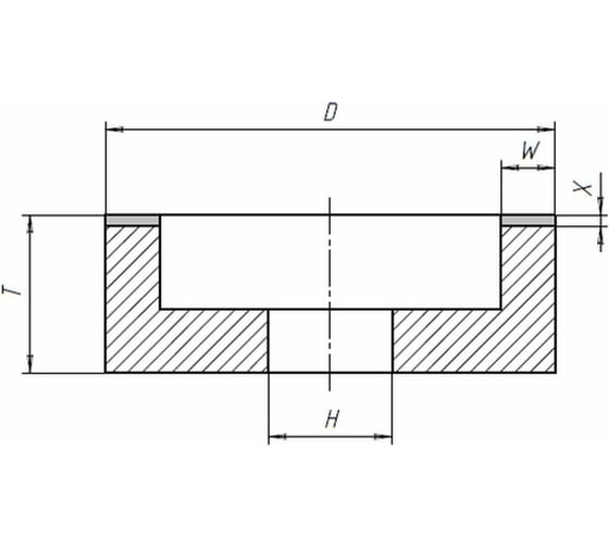 Круг заточной алмазный 6А2 125x10x4х24x32 мм, АС4, 125/100, В2-01 Алмазный инструмент CT00208030