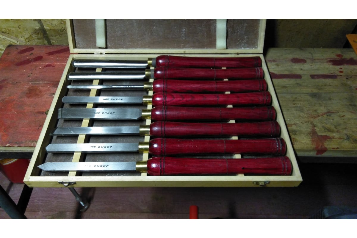 набор токарных резцов по дереву энкор 10430 8 шт. набор резцов энкор. резец по дереву narex 829116. набор токарных резцов по дереву энкор 10430 8 шт. токарные резцы по дереву энкор.