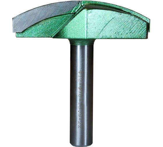 Фреза профильная для фасадов 70x17 мм, хвостовик 12 мм Greencut BX11889