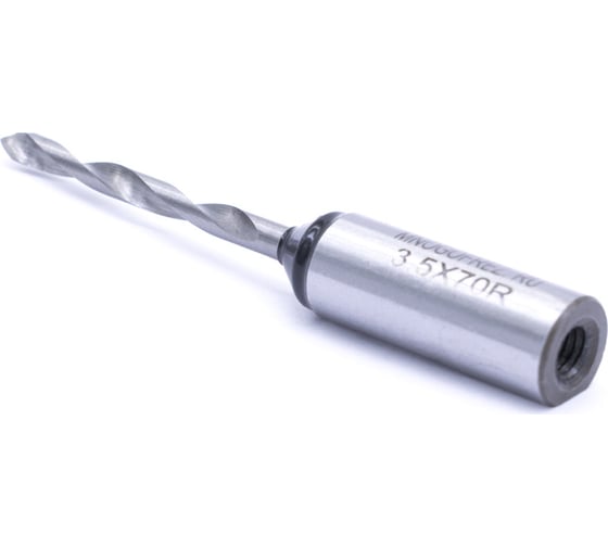 Сверло присадочное сквозное усиленное KJ1-V40202R (3.5х70 мм; хв-к 10 мм; правое вращение) МНОГОФРЕЗ 6564
