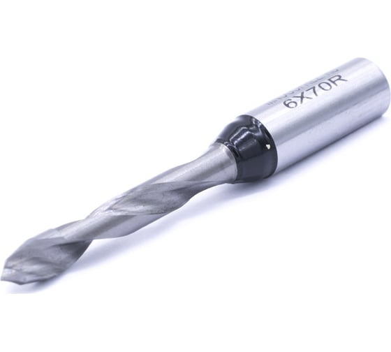 Сверло присадочное сквозное усиленное KJ1-V40207R (6х70 мм; хв-к 10 мм; правое вращение) МНОГОФРЕЗ 6572 1