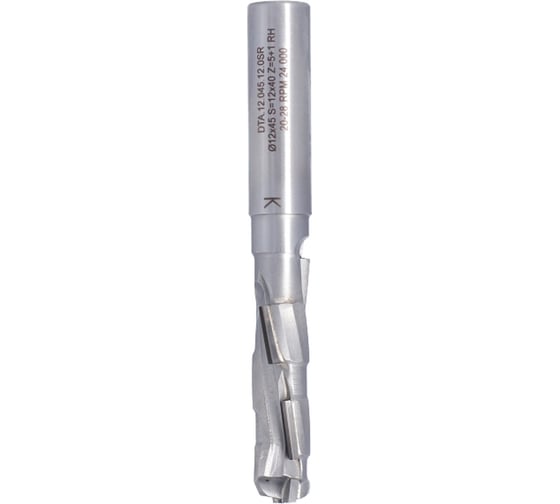 Фреза алмазная Z1+1, 12х45х92 мм, хв-к 12х40 мм, RH, 5PCD+1HM, H=2.5 мм ITA TOOLS DTA.12.045.12.0SR 06-0115