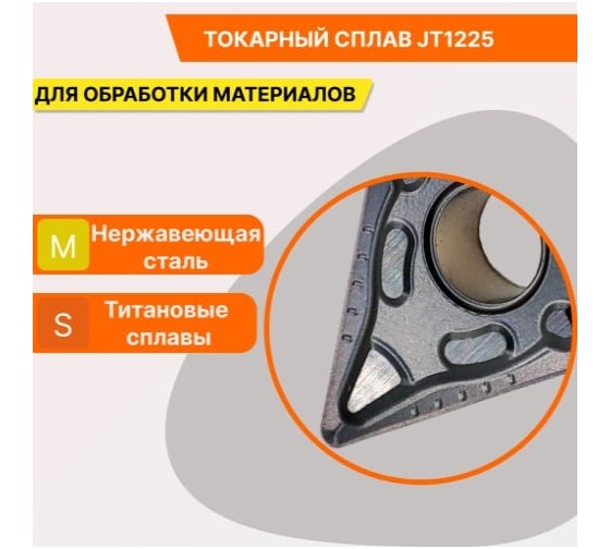 Пластина твердосплавная DNMG150608-GM jt1225 СпецТехИнструмент DNMG150608GMJT1225STI