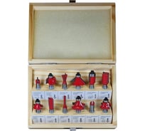 Набор концевых фрез 12 шт, хв-к 8 мм Greencut BS01202