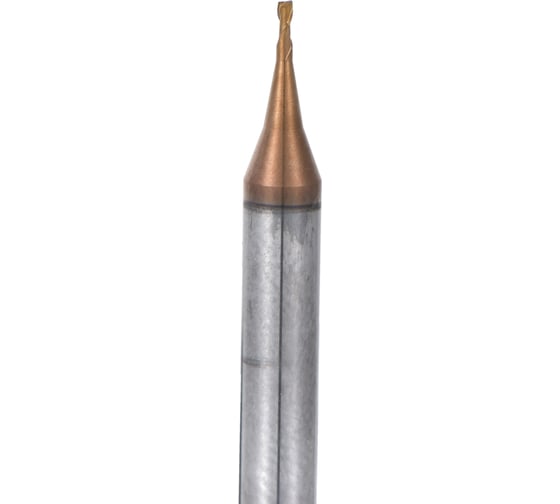 Микрофреза твердосплавная прямая D0.8-L50-T2-TiSiN-HRC60 СпецТехИнструмент D08L50T2TiSiNHRC60STI