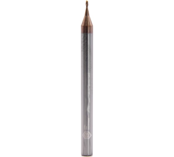 Микрофреза твердосплавная сферическая D0.6-BN0.3-L50-T2-TiSiN-HRC60 СпецТехИнструмент D06BN03L50T2TiSiNHRC60STI