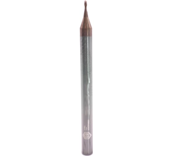 Микрофреза твердосплавная сферическая D0.6-BN0.3-L50-T2-TiSiN-HRC60 СпецТехИнструмент D06BN03L50T2TiSiNHRC60STI