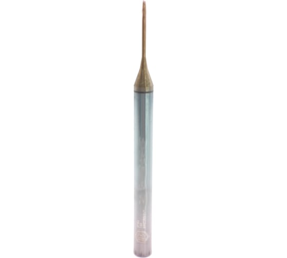 Микрофреза твердосплавная сферическая D0.6-BN0.3-L50-T2-TiSiN-HRC60L СпецТехИнструмент D06BN03L50T2TiSiNHRC60LSTI 1