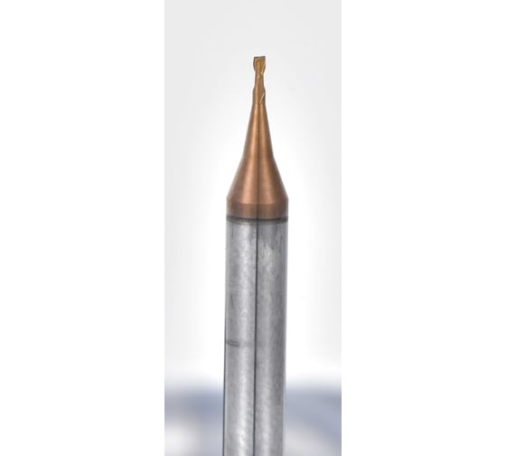 Микрофреза твердосплавная прямая D0.6-L50-T2-TiSiN-HRC60 СпецТехИнструмент D06L50T2TiSiNHRC60STI