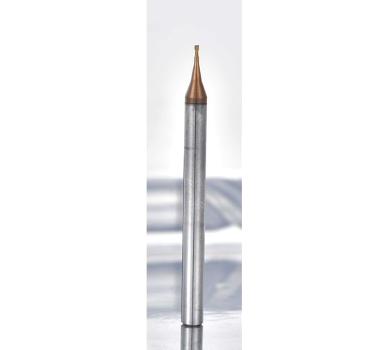 Микрофреза твердосплавная прямая D0.6-L50-T2-TiSiN-HRC60 СпецТехИнструмент D06L50T2TiSiNHRC60STI