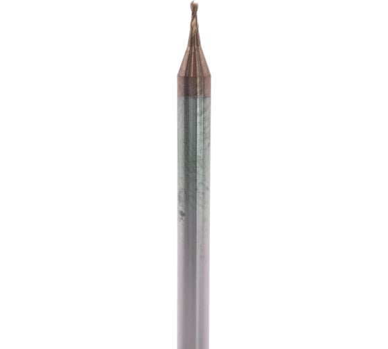 Микрофреза твердосплавная сферическая D0.8-BN0.4-L50-T2-TiSiN-HRC60 СпецТехИнструмент D08BN04L50T2TiSiNHRC60STI