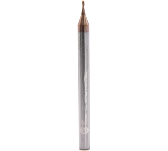Микрофреза твердосплавная сферическая D0.9-BN0.45-L50-T2-TiSiN-HRC60 СпецТехИнструмент D09BN045L50T2TiSiNHRC60STI