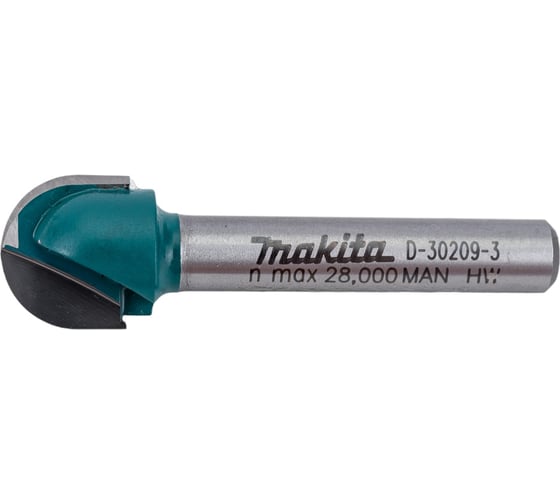 Набор фрез 3 шт. (пазовая, кромочная и для закругления) Makita D-30209