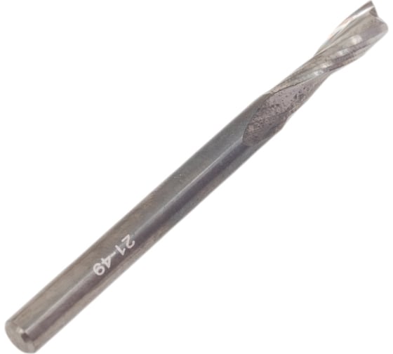 Фреза спиральная VHM 4х15х50 мм, S=4 мм, RH, Z2, вверх ITA TOOLS 191.04.015.050.04R 06-0524