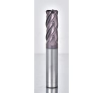 Фреза радиусная твердосплавная D4-CR0.5-L100-t4-TiAlN-HRC55A СпецТехИнструмент D4CR0.5L100T4TiAlNHRC55ASTI