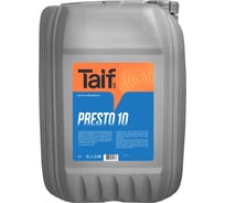Масло шпиндельное PRESTO 10 20 л TAIF 213082