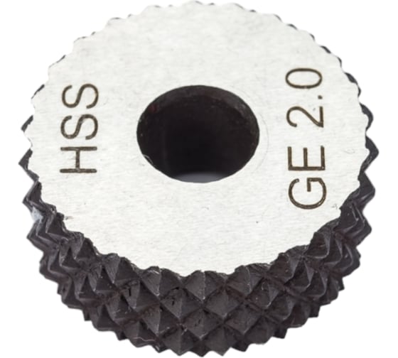 Ролик для сетчатой накатки 20x8х6 мм, 30 градусов, шаг 2 мм, Р6М5, выступающие точки (GE) ИНСТУЛС 00001238325 25007559