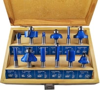 Набор фрез по дереву 12 предметов хвостовик 8 мм (C) TORGWIN T743387