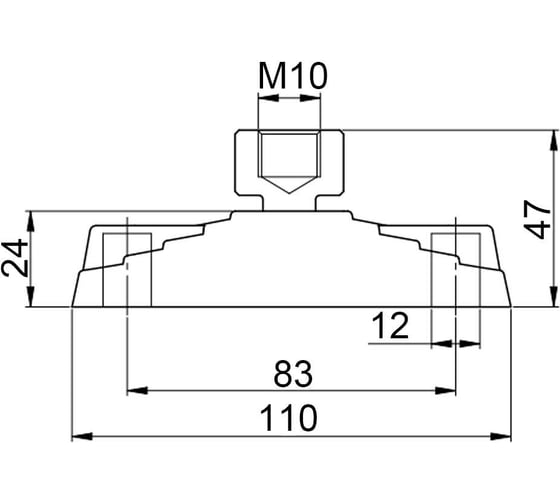 Основание шарнирной опоры EMES PAMZB110PLS