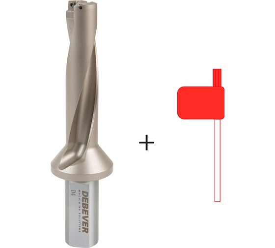 Корпус сверла D=34 мм, 4D, W40, серия Standard Debever Machining Solutions DB-S-D4SP11340W40