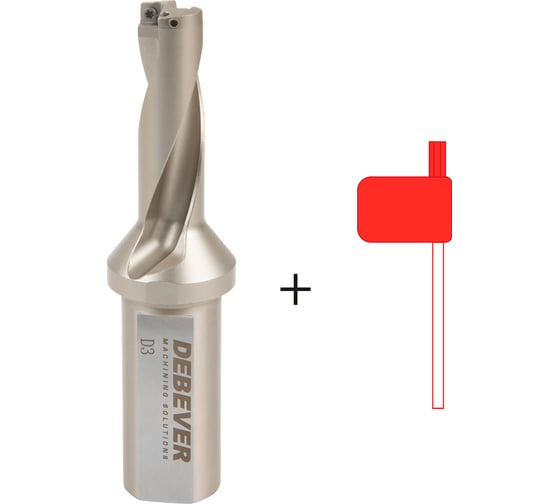 Корпус сверла D=18.5 мм, 3D, W25, серия Standard Debever Machining Solutions DB-S-D3SP06185W25