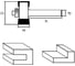 Фреза для выборки паза с шарикоподшипником (33x2.5x8x50 мм; Z2) Felisatti 933860137 2