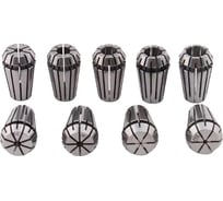 Набор цанг ER8 из 9 шт, 1, 1.5, 2, 2.5, 3, 3.5, 4, 4.5, 5 мм SOVIS 23940