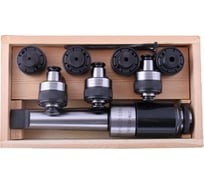 Патрон резьбонарезной MТ4-GT12 с хвостовиком КМ4, с лапкой, с набором головок из 7 шт М3-М12 CNIC 43508