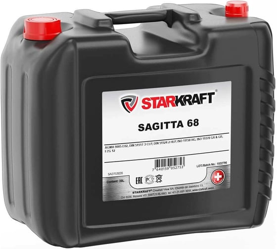 Масло для направляющих sagitta 68 20 л STARKRAFT SA5907020