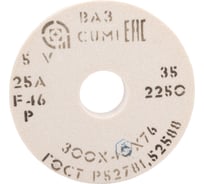 Круг шлифовальный 1 (300x40x76 мм, 25А, F46 P 5 V 2250) ОАО Волжский абразивный завод Н0017748 УП-00217192