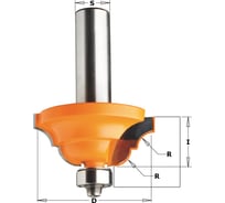 Фреза кромочная калевочная (42.8x18.5 мм; R 6.4 мм; S 12 мм) по дереву СМТ 941.880.11