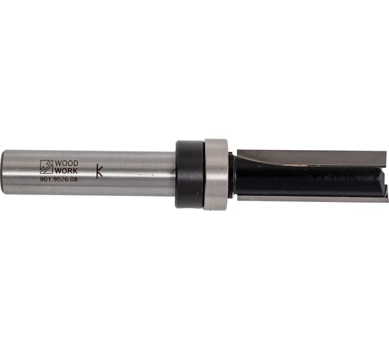 Фреза прямая с подшипником 9.5х26 мм, S=8 мм WOODWORK 901.9526.08