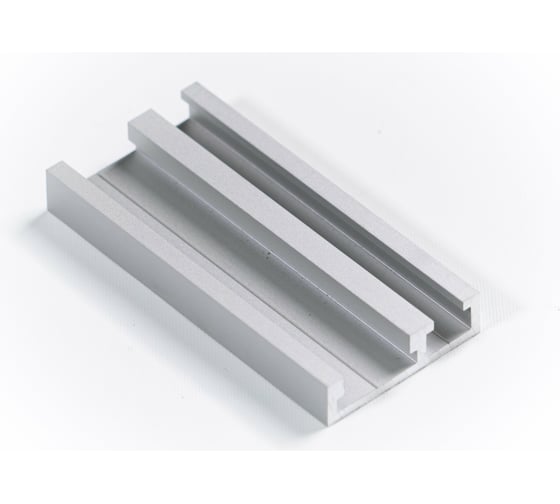 Профиль-шина комбинированная PR TR046/1SM 46 мм, 3 м, 2.12 кг, анодирование, серебро матовое GlobalTOOLS GT-006-112-0004