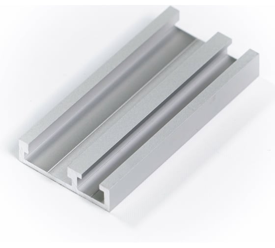 Профиль-шина комбинированная PR TR046/1SM 46 мм, 3 м, 2.12 кг, анодирование, серебро матовое GlobalTOOLS GT-006-112-0004