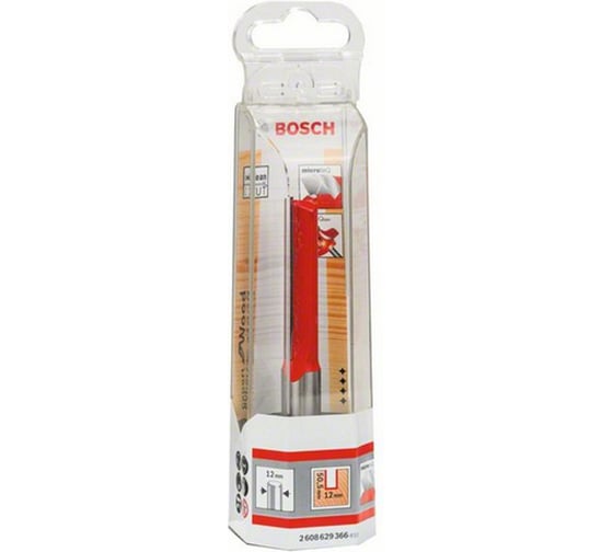 Фреза пазовая прямая Expert (12х98 мм; хвостовик 12 мм) по дереву Bosch 2608629366