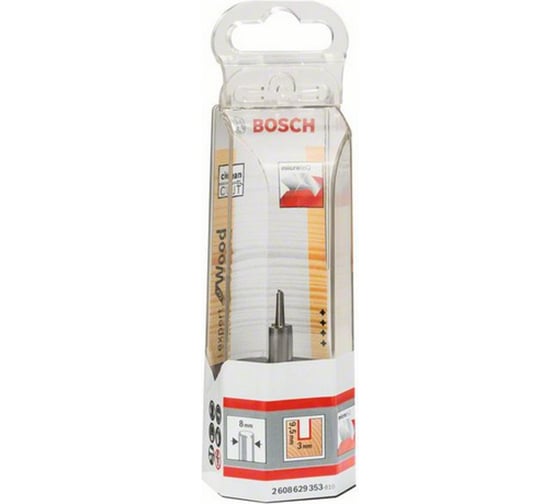 Фреза пазовая прямая Expert (3х50.7 мм; хвостовик 8 мм) по дереву Bosch 2608629353