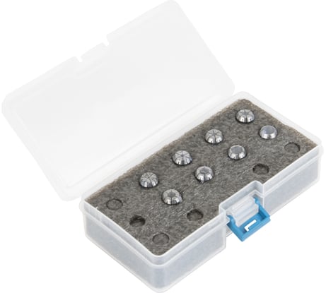 Набор цанг STANDARD ER11-SET-08, 8 предметов, 1-8 мм DeBever Machining Solutions DB-S-ER11SET08