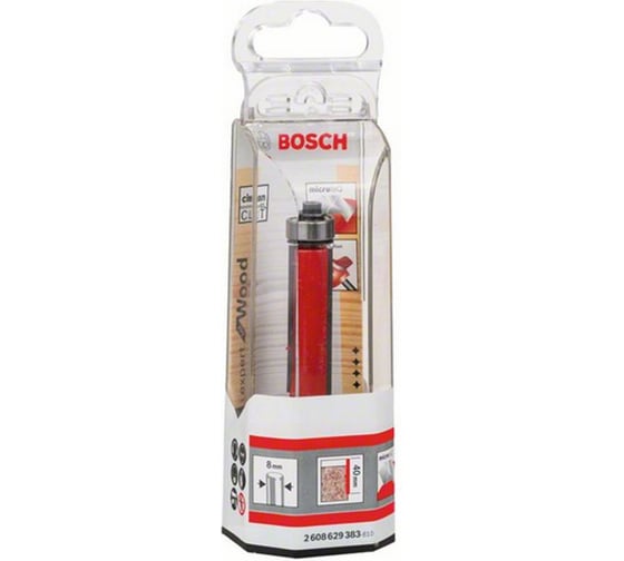 Фреза для выборки заподлицо Expert (12.7х40 мм; хвостовик 8 мм) Bosch 2608629383
