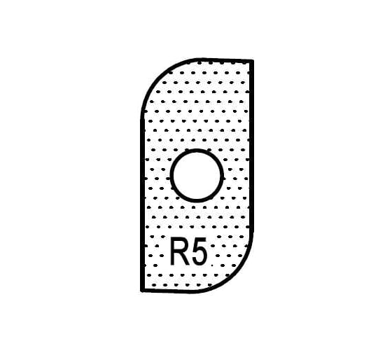 Нож T19208 внешний радиус R5 для 1472516512 ROTIS 744.T19208 1