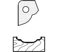 Нож профильный для фасадов T82309 для 1473231212 ROTIS 744.T82309
