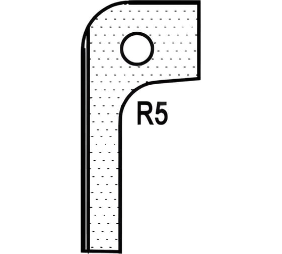 Нож радиусный T20306 R5 для 1473222212 ROTIS 744.T20306 1