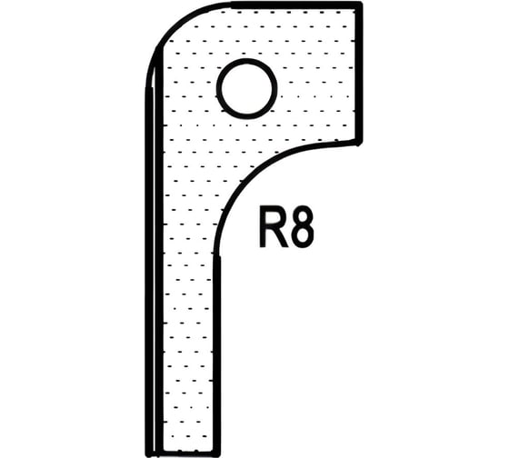 Нож радиусный T20310 R8 для 1473222212 ROTIS 744.T20310 1