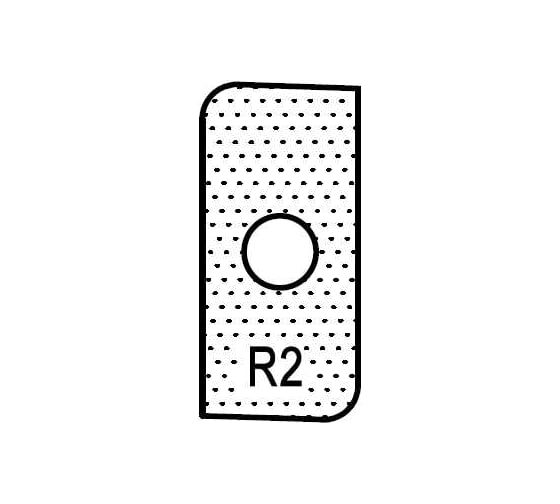 Нож T19202 внешний радиус R2 для 1472516512 ROTIS 744.T19202 1